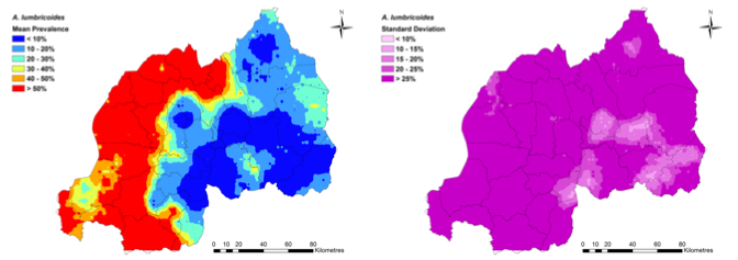 Ascaris lumbridoides is a neglected tropical helminth parasite that causes major problems in developing countries. The Spatial Epidemiology Lab (SpatialEpi) is a medical geography and disease ecology research group based at the University of Queensland that is developing integrated biosecurity management tools for monitoring parasite infection risk in developing nations.